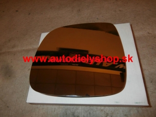 VW TOUAREG 11/02- sklo zrkadla ľavé s držiakom od roku 1/2007-