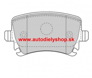  VW PASSAT "B6" 01/05- Zadné platničky SADA /výrobca SRL/