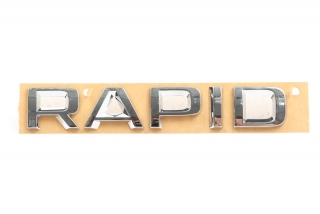Škoda RAPID 07/2012- zadný nápis RAPID / Originál