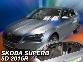 Deflektory Škoda Superb III, od r.2015 (+ZN)