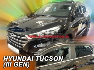 Hyundai Tucson od 2015 (so zadnými) - deflektory Heko