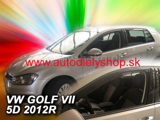 VW Golf VII 5-dverí 2012-2019 (predné) - deflektory Heko