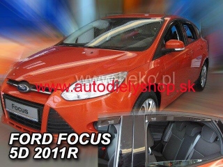 Ford Focus Sedan 2011-2018 (so zadnými) - deflektory Heko