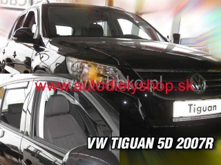 VW Tiguan 2007-2016 (so zadnými) - deflektory Heko