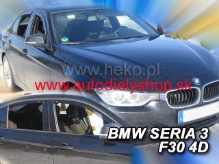 BMW 3 (F30) 2012-2019 (so zadnými) - deflektory Heko