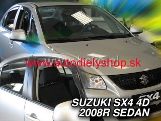 Suzuki SX4 Sedan 2008-2013 (so zadnými) - deflektory Heko