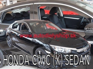 Honda Civic Sedan od 2017 (so zadnými) - deflektory Heko