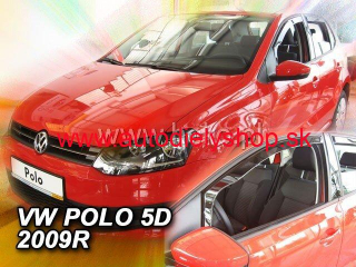 VW Polo 5-dverí 2009-2017 (predné) - deflektory Heko