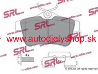 Citroen C4 II 11/2009- zadné platničky Sada HB / SRL /