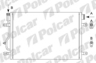 Audi A4 7/02-12/04 chladič klimi / pre všetky typy / do r.v.03