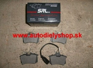 Audi A4 10/00-9/04 zadné platničky Sada / SRL /