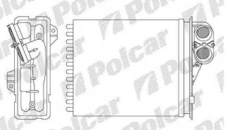 Dacia LOGAN 04- radiátor kúrenia /pre všetky typy/