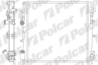 Renault KANGOO 4/03- chladič vodný 1,5DCi-48kw