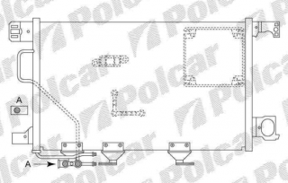 Mercedes W203 C 4/04-12/06 chladič klimatizácie /C200CDi, C220CD