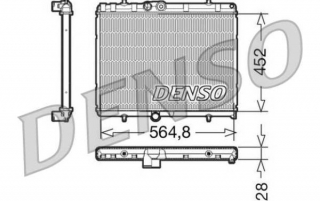Peugeot 5008 9/09- chladič vody pre 1,6 16V /DENSO/