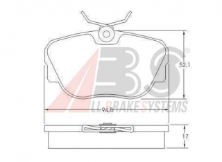 Land Rover DISCOVERY 98-04 zadné brzdové platničky /A.B.S./
