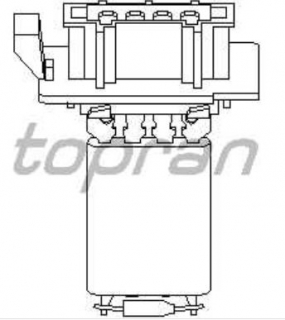 VW PASSAT "362" 8/10- odpor vnútorného chladenia /TOPRAN/