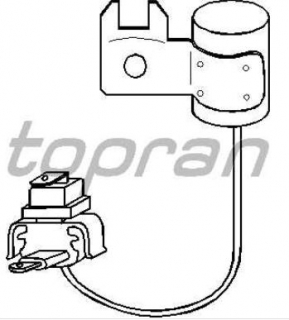 VW GOLF II 8/83-7/92 kondenzátor pre zapaľovania /TOPRAN/