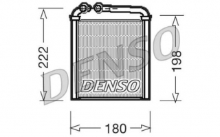 VW EOS 03/06- radiátor kúrenia pre 1,6 FSI-2,0 FSI-2,0 TDI-2,0 TSI-3,2 V6