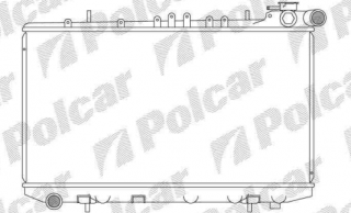 Nissan PRIMERA P10 9/90-9/96 chladič vody 2,0Diesel