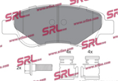 Citroen C1 6/05 predné brzdové platničky SRL