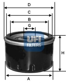 Hyundai ACENT 95-12/99 olejový filter 