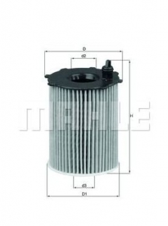 Citroen C4 PICASSO 06/13- olejový filter /KNECHT/