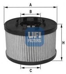Nissan INTERSTAR 02-07 olejový filter /UFI/