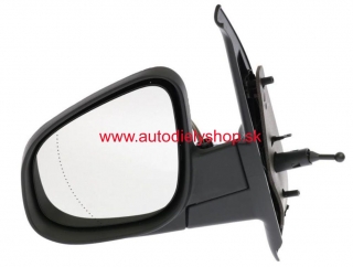 Renault KANGOO 3/2013- mechanické spätné zrkadlo ľavé čierne 