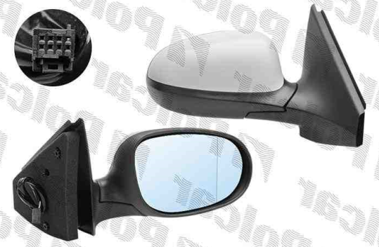Fiat Croma 11/07- 2011 el. vonkajšie spätné zrkadlo pravé, pre lak
