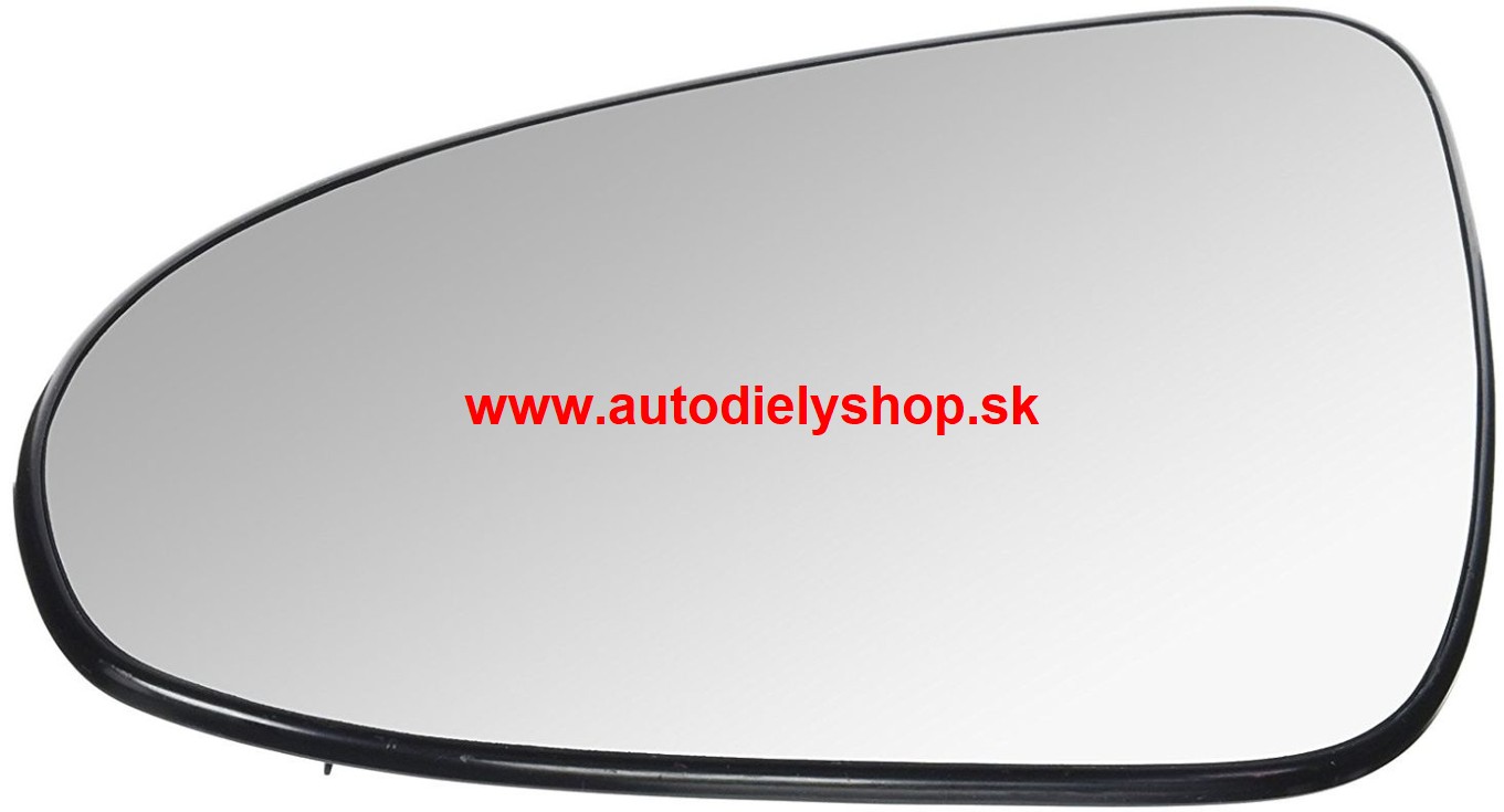 Peugeot 108 2014-  Sklo zrkadla, ľavé /s držiakom/