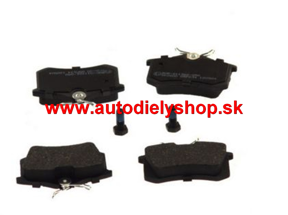 VW CADDY 06/10- zadné platničky Sada / SAMKO /