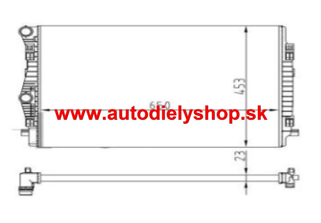 Seat LEON 2013- chladič vody 2,0TDi 