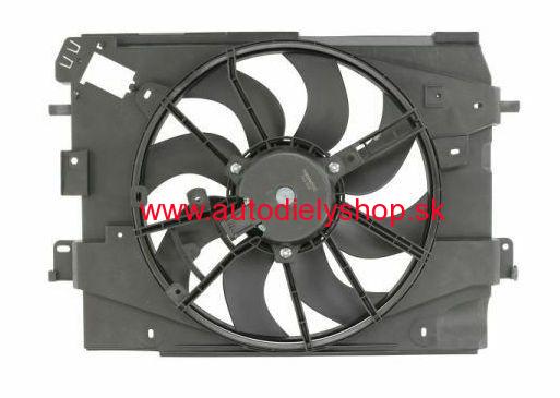 RENAULT CAPTUR 6/2013- Ventilátor chladiča / 385mm/- bez rezistora