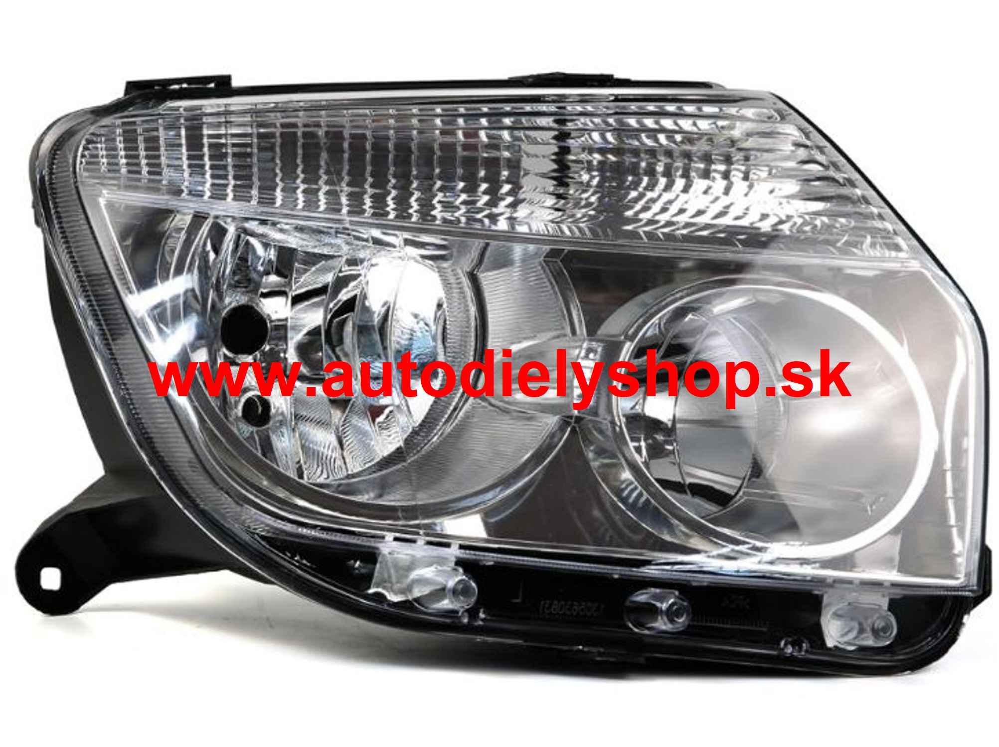 Dacia DUSTER 2010- predné svetlo H1+H7 Pravé čierne