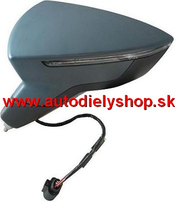 Seat LEON 2013- spätné zrkadlo Lavé / el.sklopné
