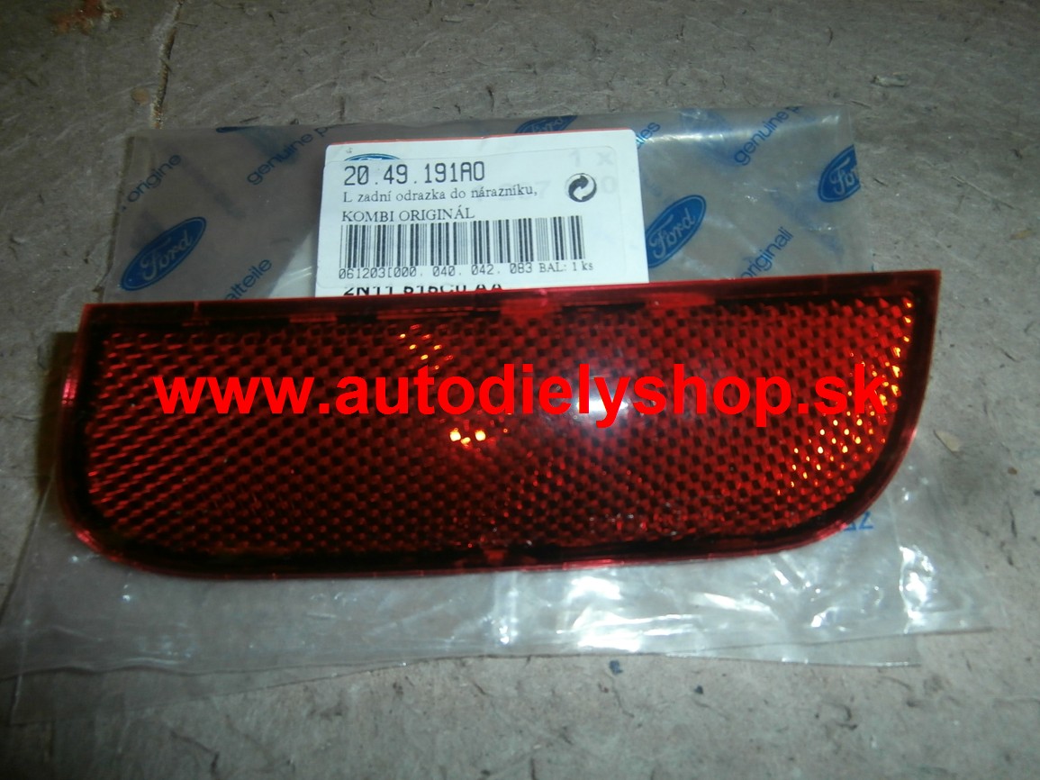 FORD FUSION 8/2002-10/2005 odrazka do zadného nárazníku ľavá ORIGINÁL