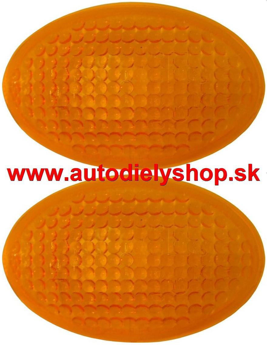 Opel Combo 3/02- bočné smerovky oranžové Sada Ľavé+Pravé 