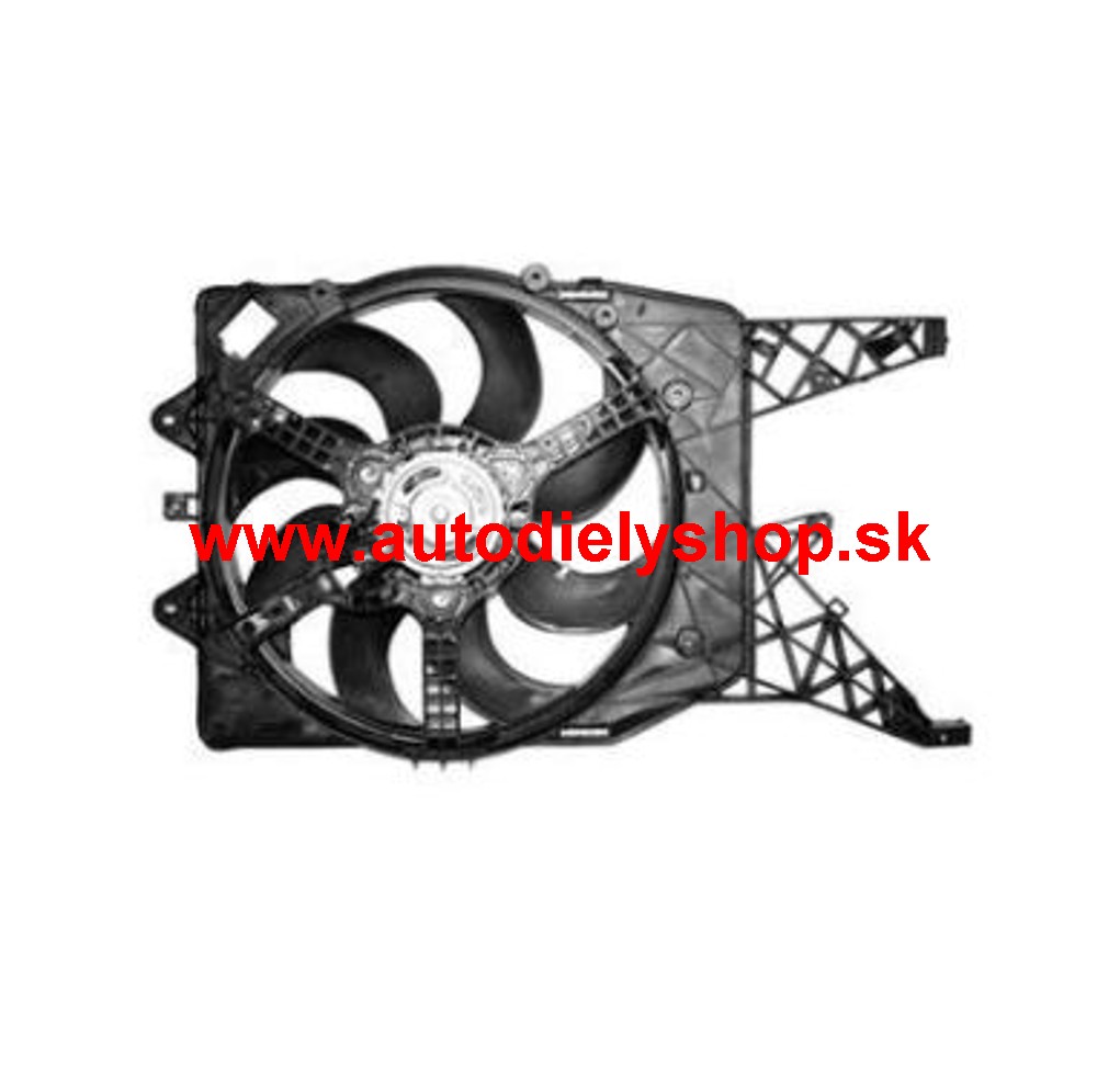 Opel CORSA D 06- ventilátor chladiča 1,6TURBO-1,3CDTi - 1,7CDTi s klimatizáciou