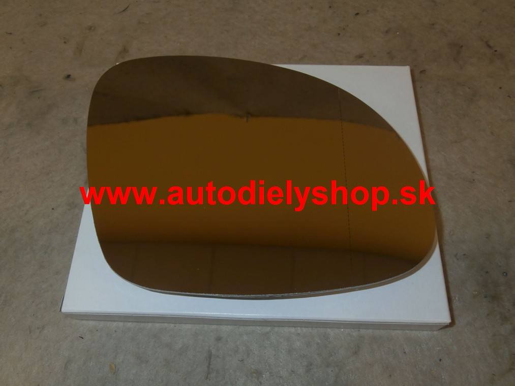 Seat ALHAMBRA 06/2010- sklo zrkadla pravé vyhrievané,chromové