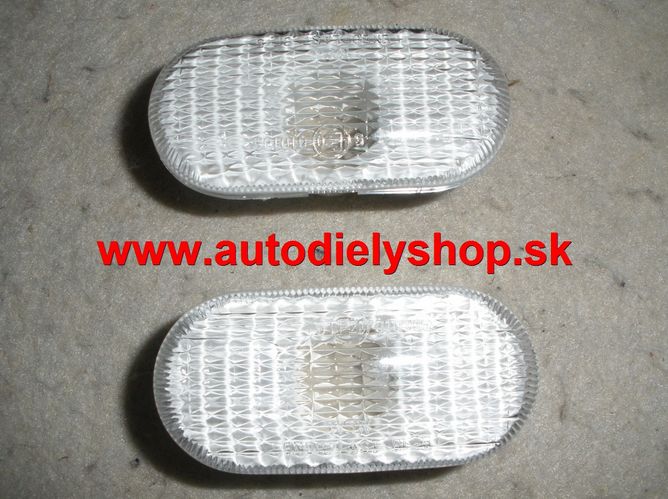 Renault Trafic 9/01-06 bočné smerovky biele Sada Ľ+P