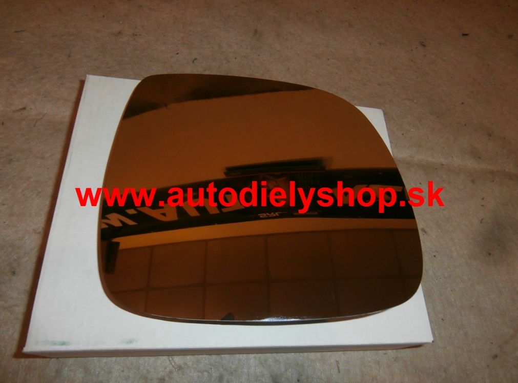 VW TOUAREG 11/02- sklo zrkadla pravé s držiakom od roku 1/2007-
