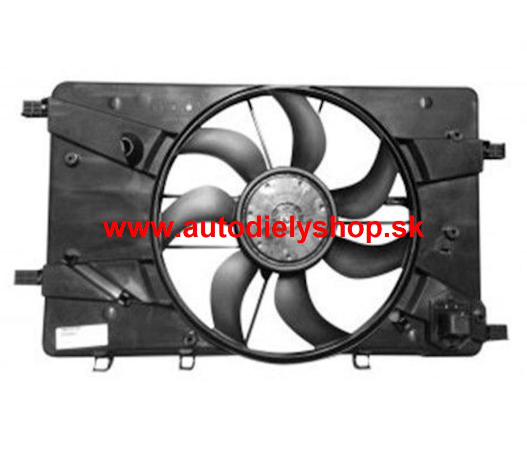 Opel ZAFIRA TOURER C /P12/ 2011- ventilátor chladiča /1,4Turbo-1,6SIDI-2,0 CDTi/