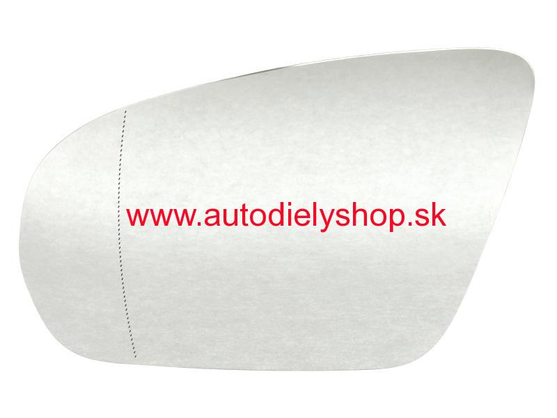 Mercedes W222 "S" 5/2013- sklo zrkadla Lavé /s držiakom/
