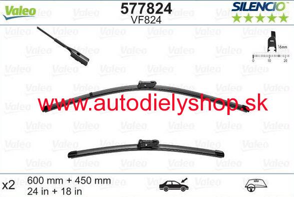 VW T-CROSS 12/2018- predné stierače Sada L+P / VALEO /