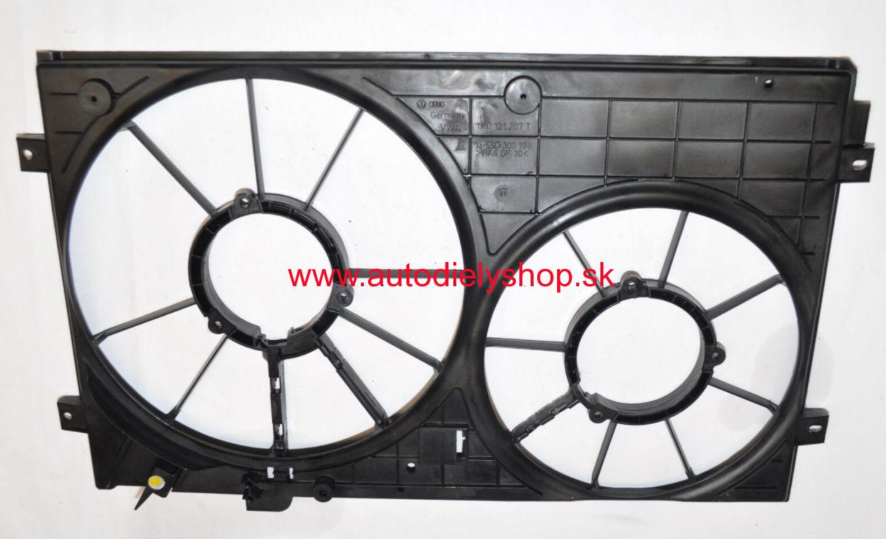 SEAT ALTEA 6/04- plastový kryt ventilátorov chladiča