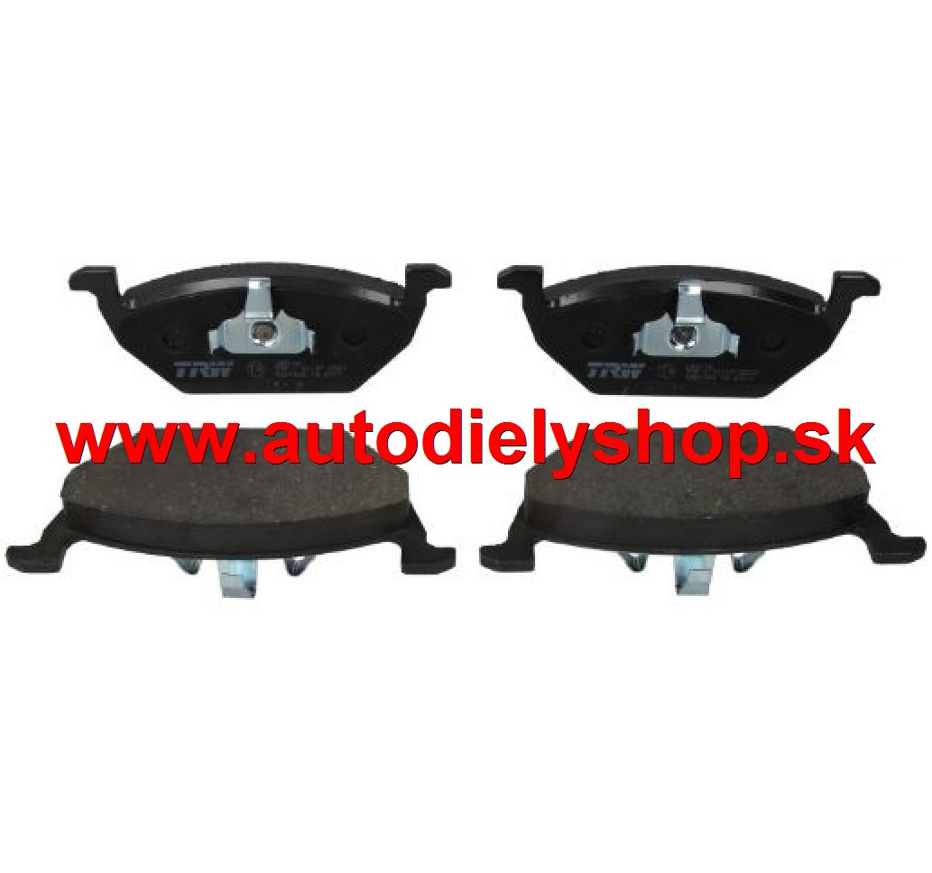 VW UP 12/2011- predné platničky Sada /TRW / 146mm