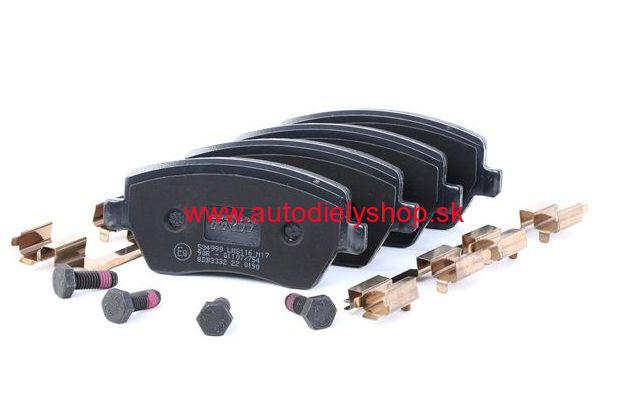 Renault KANGOO 3/2013- predné platničky Sada /TRW/ 116,4mm