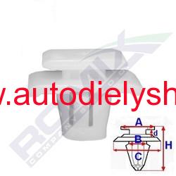 Honda CRV 3/02-9/06 príchtky bočných a prahových líšt /5ks/