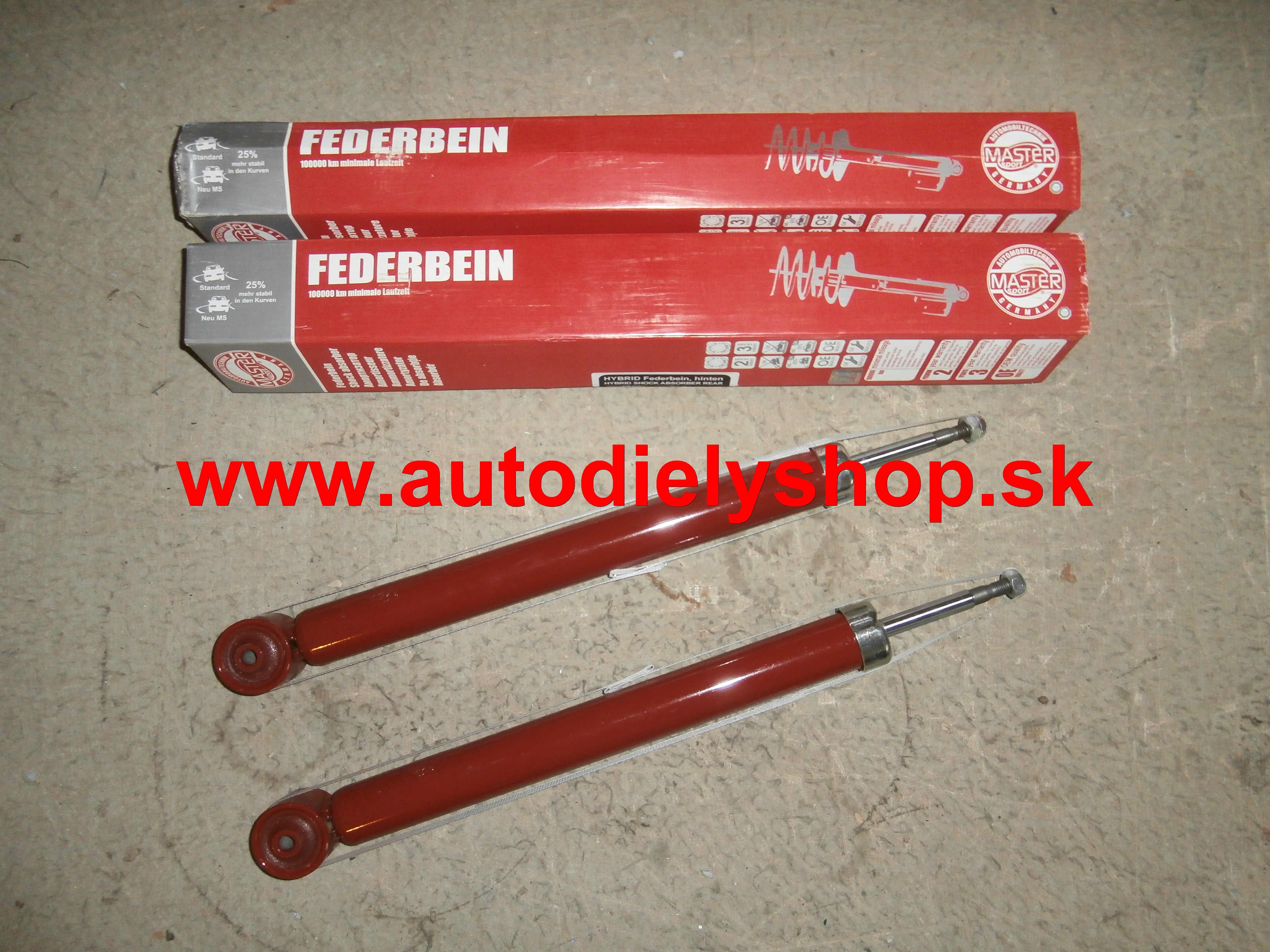 VW BORA 9/98 -zadné tlmiče Sada L+P / MASTER /,SDN
